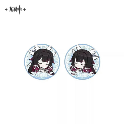 Genshin Impact Columbina Blessing of the Welkin Moon Series Glittering Shikishi Badge Mystery Box Random One ACG Go Anime www.acg-go.com Badge, Columbina, Genshin Impact, Mystery Box