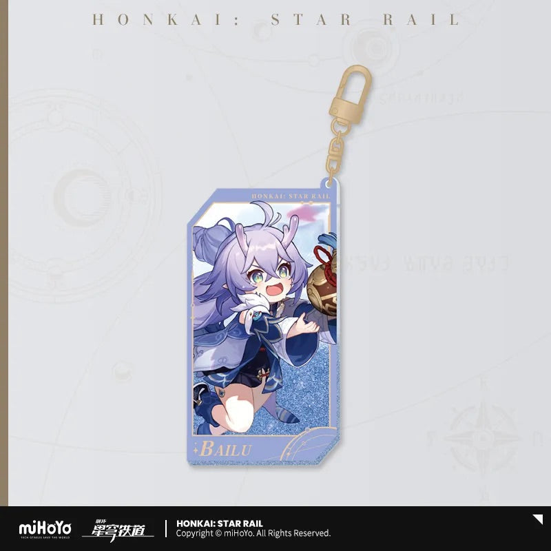 Invitation From The Stellar Series Quicksand Acrylic Keychain