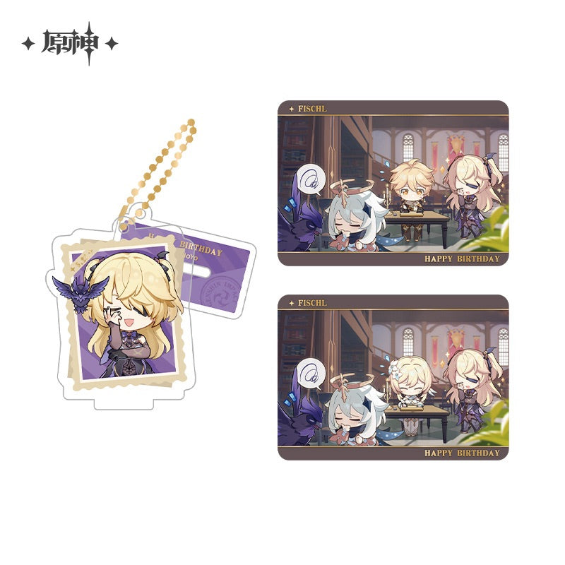 Genshin Impact Capturing the Good Times Stand Keychain& Collection Card Vol.2