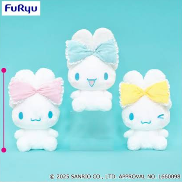 FuRyu Sanrio Cinnamoroll Large Ribbon Ear Knot BIG Plush