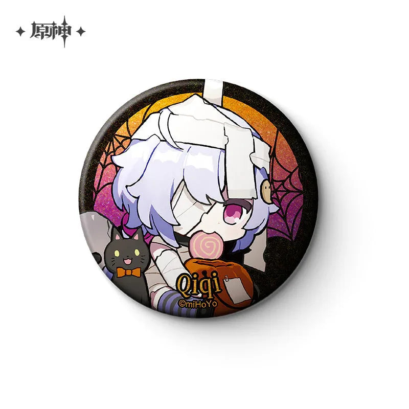 Wicked Halloween Costumes Series Merch Genshin Impact Badge / Qiqi ACG Go Anime www.acg-go.com Badge, Diluc, Food & Drink, Hu Tao, Mona, Qiqi, Stand, Tartaglia, Theme Artwork, Xiao