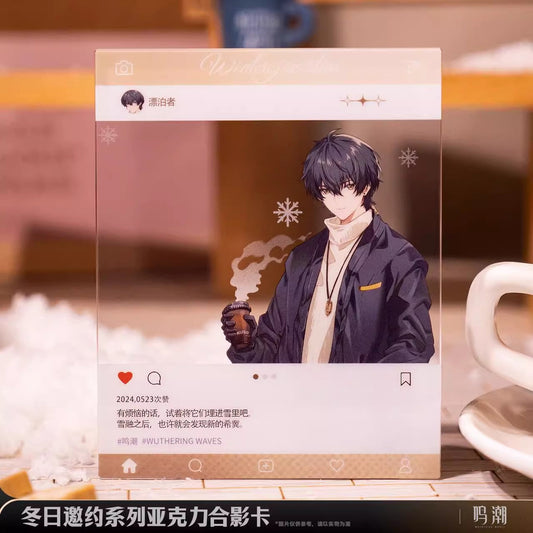 winter invitation series acrylic photo card ACG GO