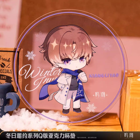 winter invitation series chibi acrylic coaster ACG GO
