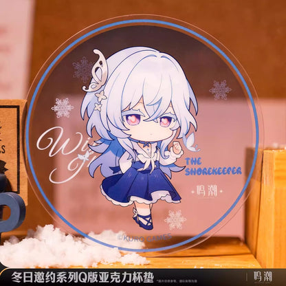 winter invitation series chibi acrylic coaster ACG GO