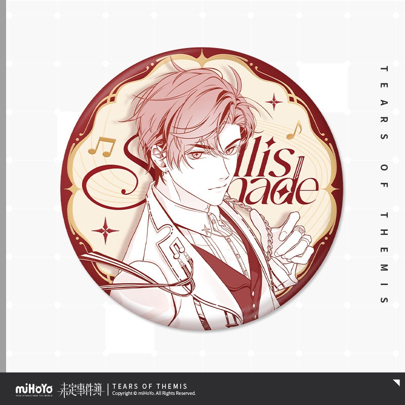 Tears of Themis Stellis Serenade Series Photolithographic Two-color Line Drawing Style Badge