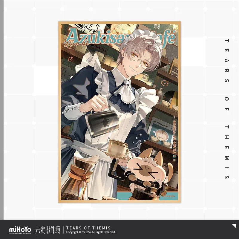Tears of Themis Love at Azukisan's Café Series Decorative Shikishi Cardboard Vyn Richter ACG Go Anime www.acg-go.com Art Decor, Artem Wing, Luke Pearce, Marius von Hagen, Tears of Themis, Vyn Richter