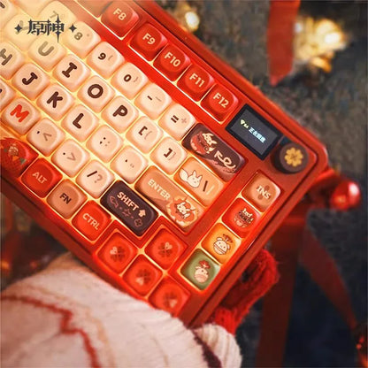 Genshin Impact Sparkling Steps · Klee Mechanical Keyboard Sakura Switch (Tactile Switch) ACG Go Anime www.acg-go.com Genshin Impact, Keyboard, Klee