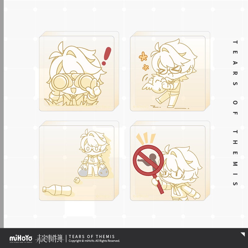 Tears of Themis Stellis' Heartbeat NXX. Series Charity Commemorative Chibi Version Acrylic Ornament Set