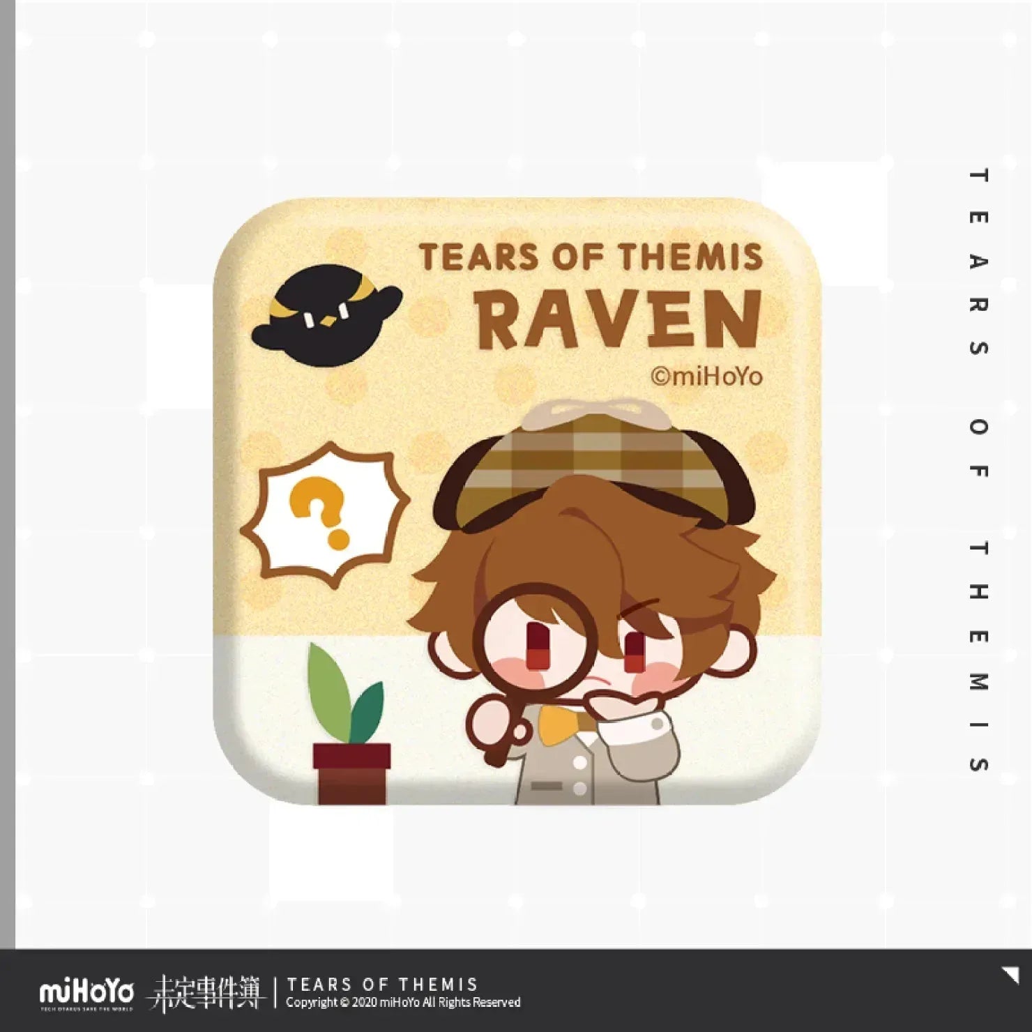 Tears of Themis Xian Xi Series Chibi Square Tinplate Badge Luke Pearce ACG Go Anime www.acg-go.com Artem Wing, Badge, Luke Pearce, Marius von Hagen, Vyn Richter
