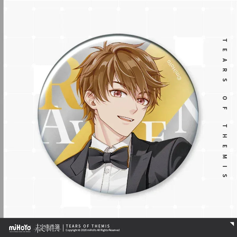 Tears of Themis Xin Dong Dang An Series Tinplate Badge Luke Pearce ACG Go Anime www.acg-go.com Artem Wing, Badge, Luke Pearce, Marius von Hagen, Vyn Richter