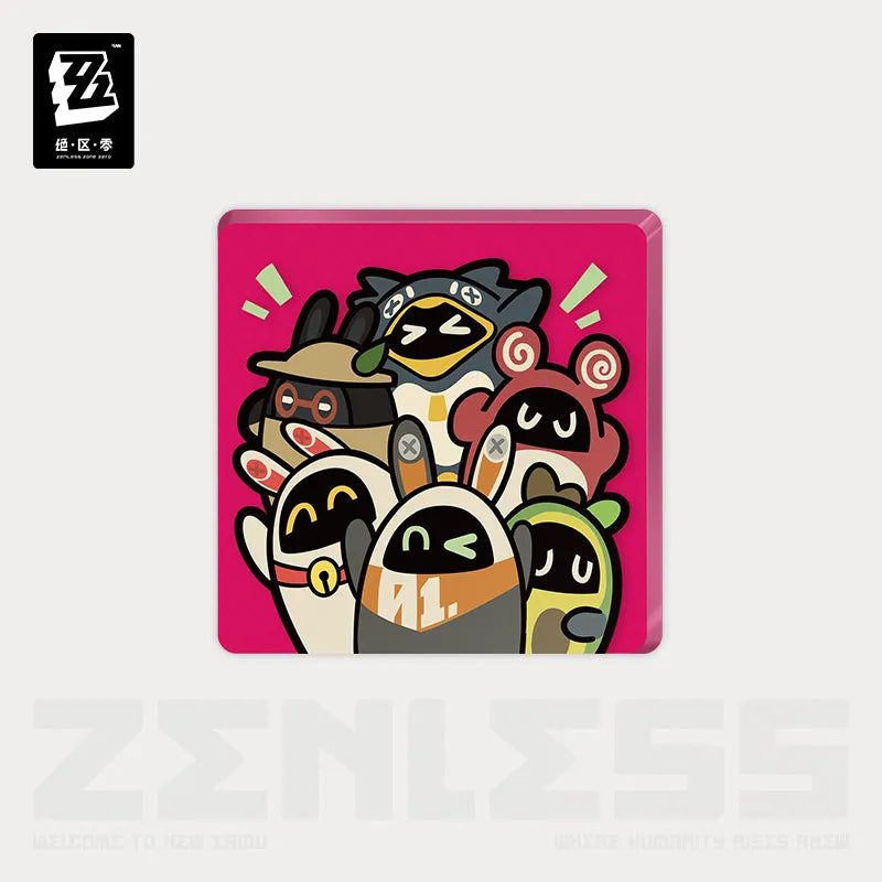 En-Nah Stroll Series Bangboo Acrylic Refrigerator Magnet