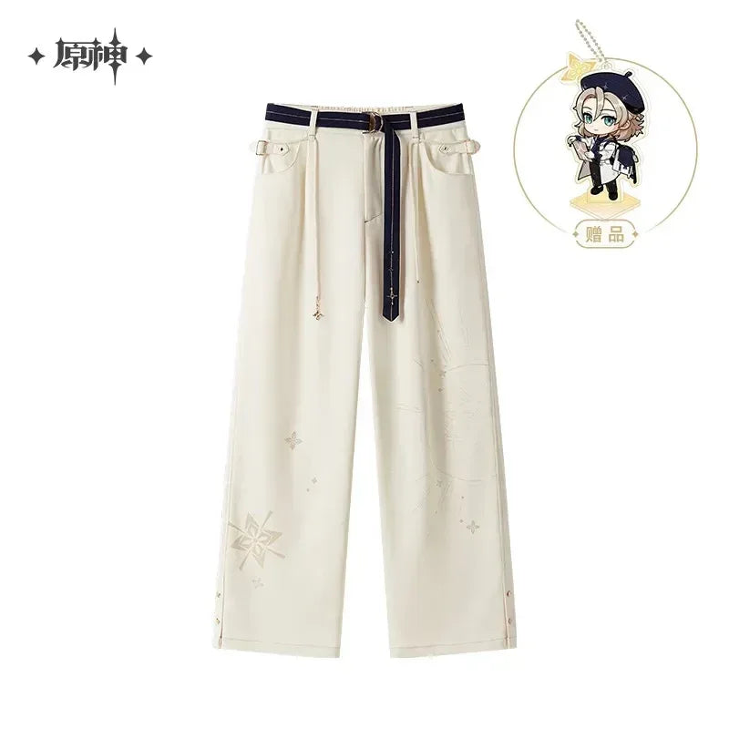 Genshin Impact Albedo Theme Impression Series Casual Pants White / XS ACG Go Anime www.acg-go.com Albedo, Apparel, Pants
