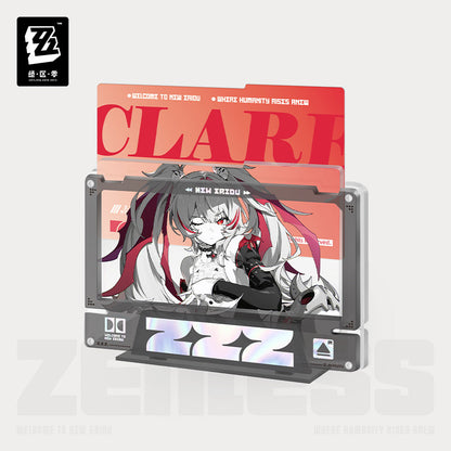 Zenless Zone Zero Mindscape Cinema Series Flint Workshop Compliance Authority Framed Acrylic Insert Set