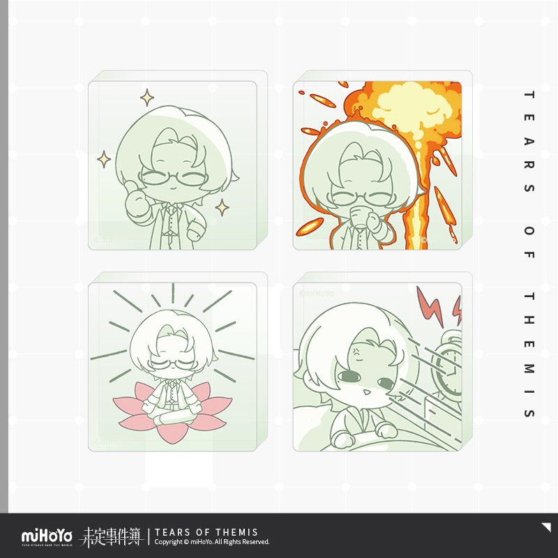 Tears of Themis Stellis' Heartbeat NXX. Series Charity Commemorative Chibi Version Acrylic Ornament Set