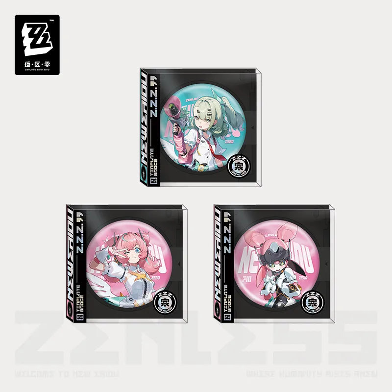 Zenless Zone Zero Artwork Series Angels of Delusion Tinplate Badge