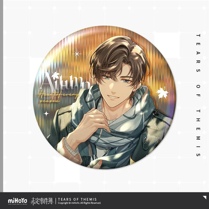 Tears of Themis Heart of Every Seasons Series Tinplate Badge Artem Wing ACG Go Anime www.acg-go.com Artem Wing, Badge, Luke Pearce, Marius von Hagen, Tears of Themis, Vyn Richter