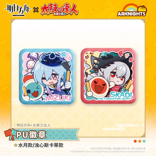 Arknights x Taiko no Tatsujin PU Badge (Mizuki, Skadi the Corrupting Heart)