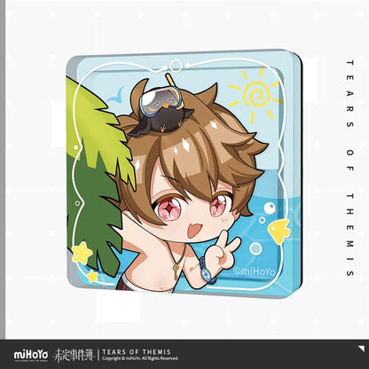 you le water world series chibi oil injected acrylic refrigerator magnet ACG GO
