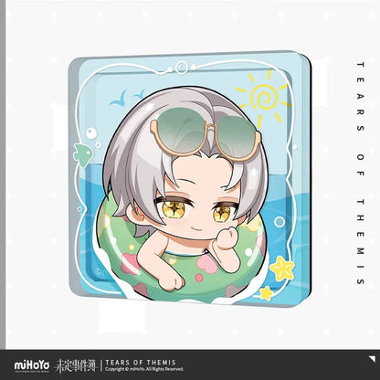 you le water world series chibi oil injected acrylic refrigerator magnet ACG GO