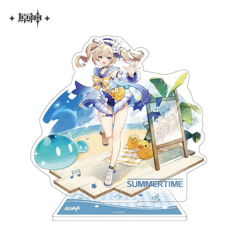 Genshin Impact Midsummer Island Adventure Series Merch Stand / Barbara - Summertime Sparkle ACG Go Anime www.acg-go.com Badge, Barbara, Character Artwork, Household, Jean, Stand