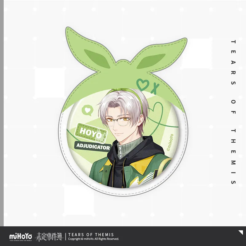 Happy White Day Series Tinplate Badge & Case Set