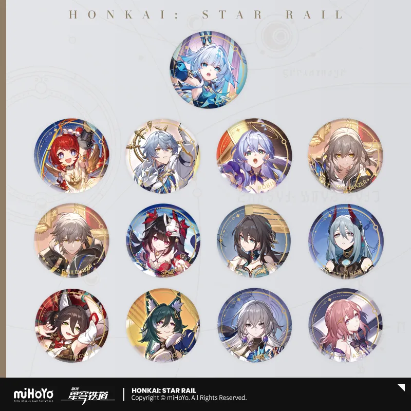 The Harmony Character Warp Artwork Tinplate Badge