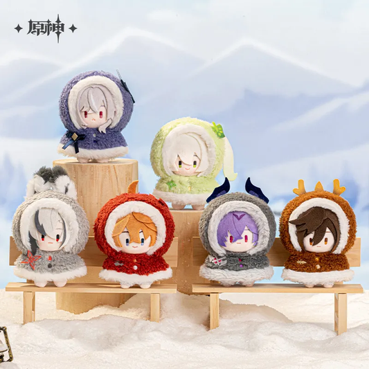 Genshin Impact Fun in the Snow Series Plush Keychain