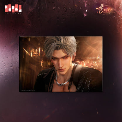 Nightly Rendezvous Series Borderless Amber Glossy Shikishi Cardboard