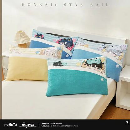 Honkai: Star Rail Boys Dormitory Chibi Household Series Pillowcase