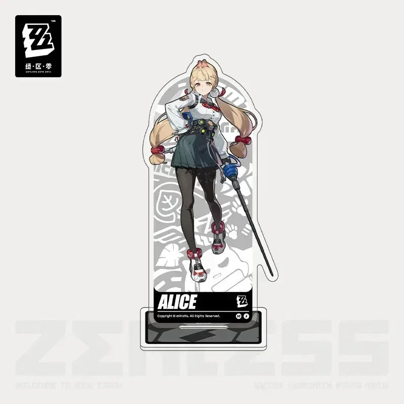 Zenless Zone Zero Artwork Series Acrylic Stand Spook Shack Alice Thymefield ACG Go Anime www.acg-go.com Alice Thymefield, Komano Manato, Lucia Elowen, Stand, Ukinami Yuzuha, Yidhari