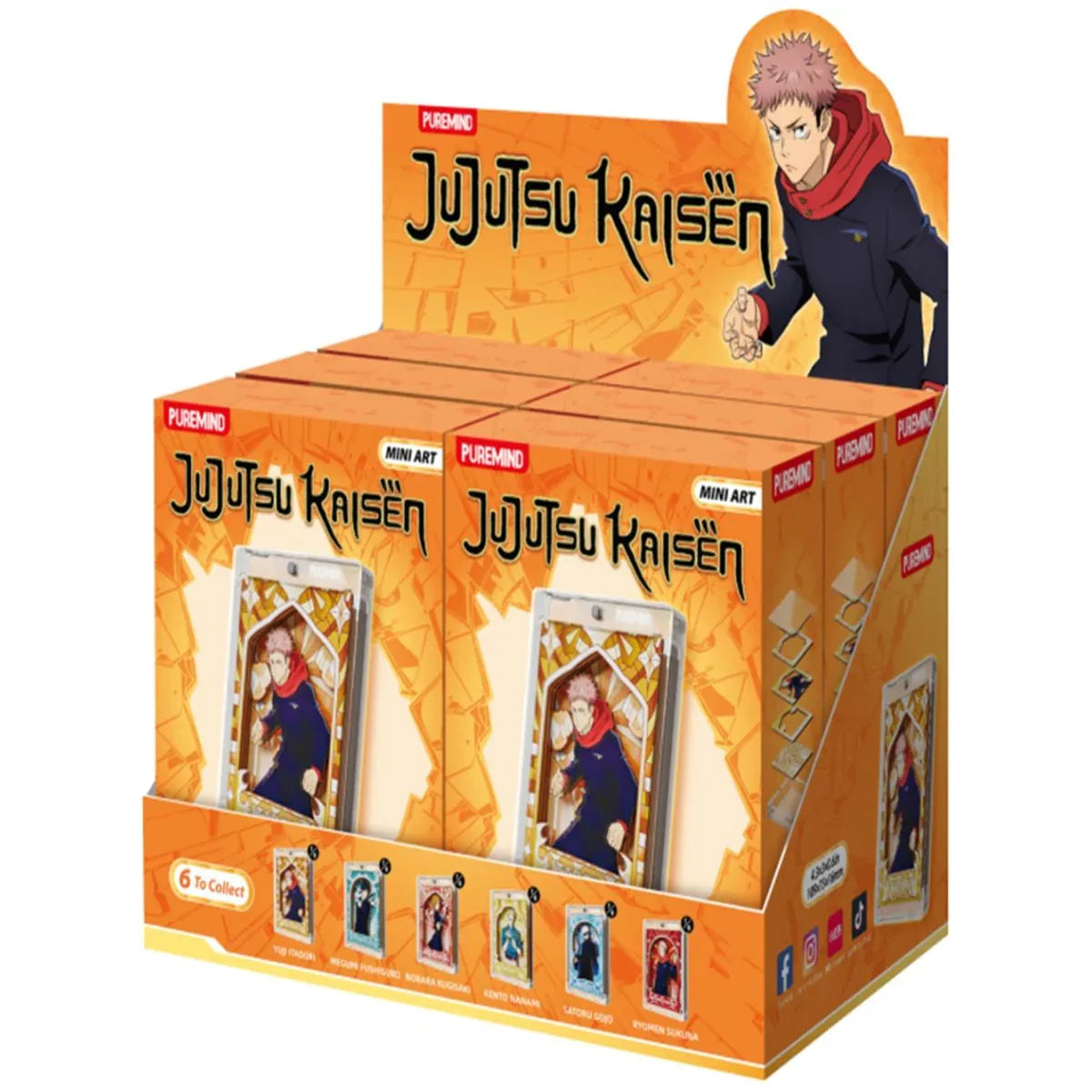 Jujutsu Kaisen Wooden Mini Art Sorcery Prism Pane Mystery Box