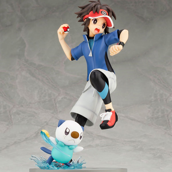 ARTFX J PokemonB2·W2 Nate with Oshawott Figure (Japan Ver.)