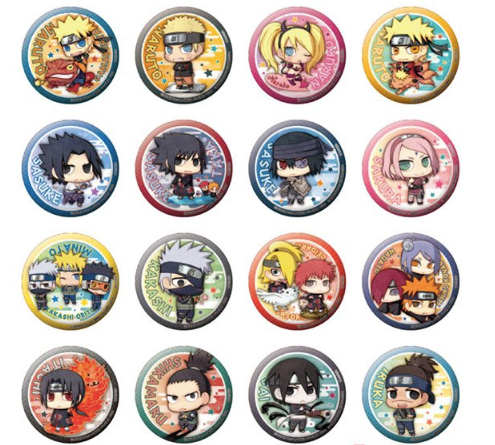 Naruto: Shippuden Arata na Jidai Dattebayo! Can Badge Collection Mystery Box