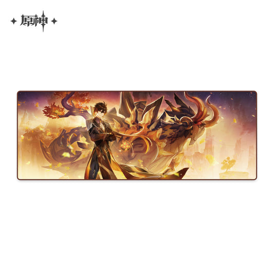 Genshin Impact Beneath The Light of Jadeite Zhongli Plush Blanket