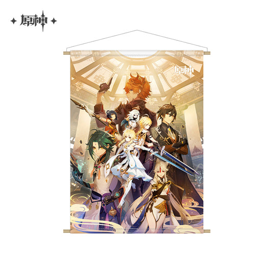Genshin Impact Final Battle at the Golden House Hanging Canvas Prints