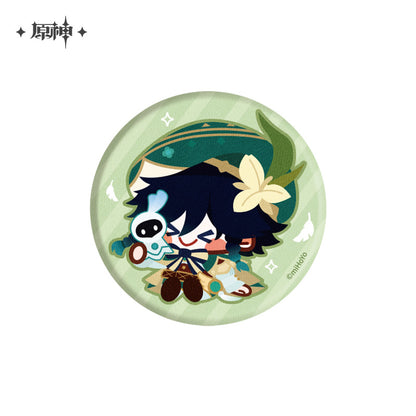 Genshin Impact Chibi Character Plushy Badge