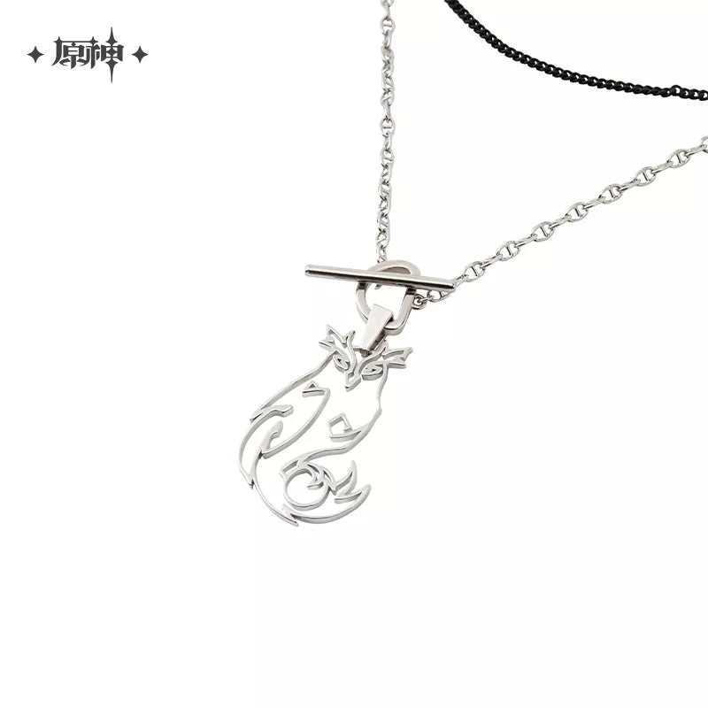 Genshin Impact Diluc Ragnvindr Series Metal Necklace