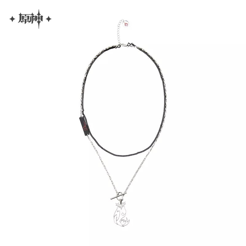 Genshin Impact Diluc Ragnvindr Series Metal Necklace
