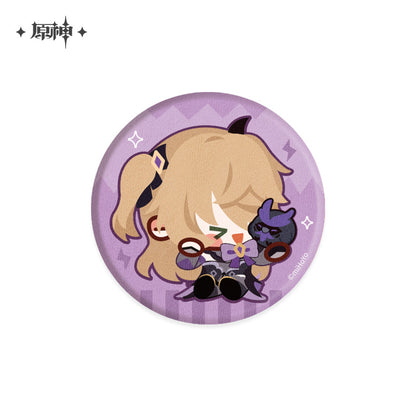 Genshin Impact Chibi Character Plushy Badge