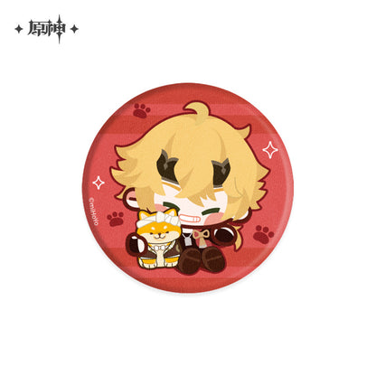 Genshin Impact Chibi Character Plushy Badge