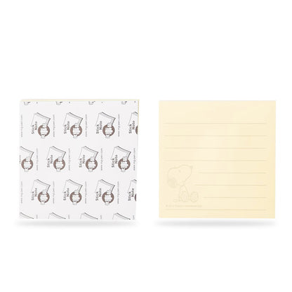 M&G Snoopy&Woodstock Lined Sticky Notes 3X3inch 80 sheets/pad
