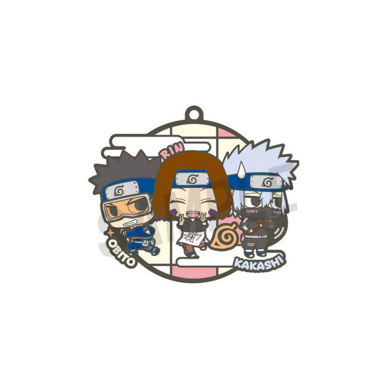 Megahouse Naruto: Shippuden 3-Man squad! Rubber Keychain Mystery Box