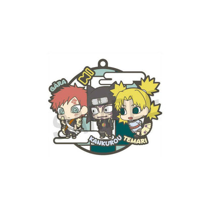 Megahouse Naruto: Shippuden 3-Man squad! Rubber Keychain Mystery Box