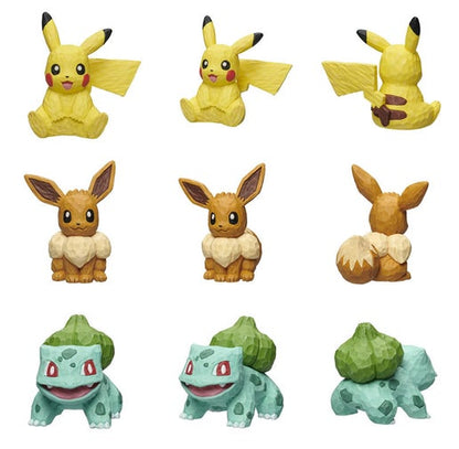 Pokemon Wood-carving Styling Pucha Pendant Mystery Box