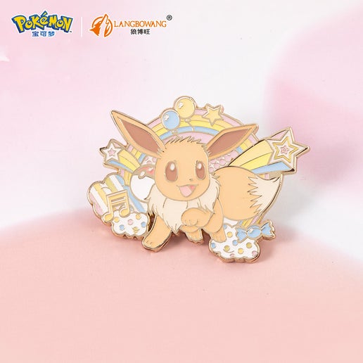 Langbowang Pokemon Rainbow Metal Brooch