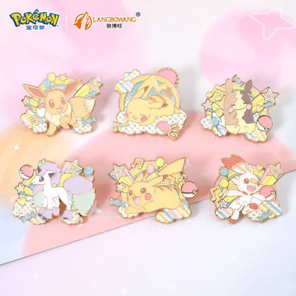 Langbowang Pokemon Rainbow Metal Brooch