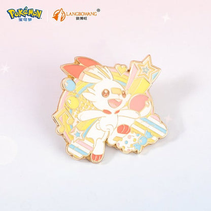 Langbowang Pokemon Rainbow Metal Brooch