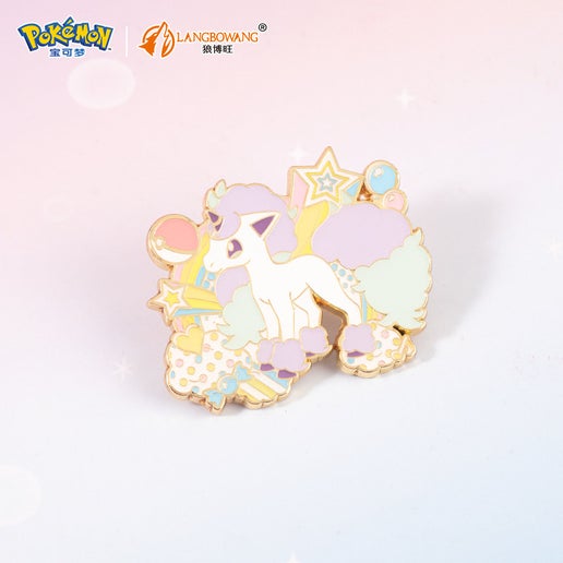 Langbowang Pokemon Rainbow Metal Brooch