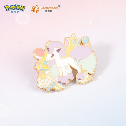 Langbowang Pokemon Rainbow Metal Brooch