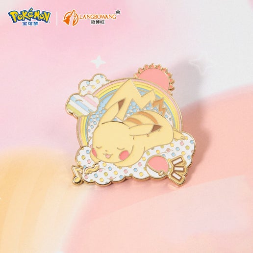 Langbowang Pokemon Rainbow Metal Brooch